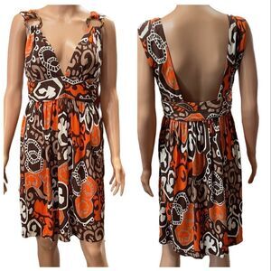 Milly of New York Summer Vacation Low Open Back Dress Size Large